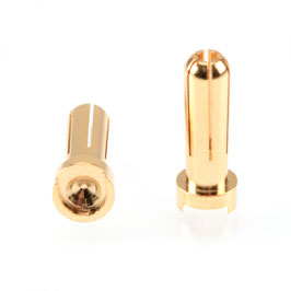 Prise PK 5mm Male - Or 90° (2pcs)