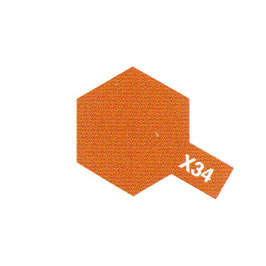 Pot de peinture acrylique Tamiya brun brillant X-34 10 ml