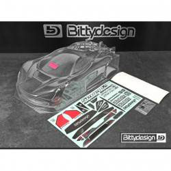 Carrosserie GT8 Seven65 BITTYDESIGN 1mm empattement 325 mm non peinte