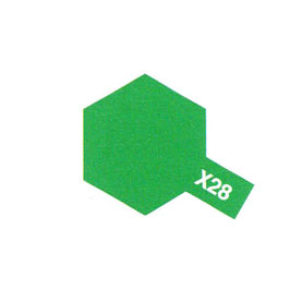 Pot de peinture acrylique Tamiya vert pré X-28 10 ml