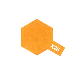 Pot de peinture acrylique Tamiya orange translucide X-26 10 ml