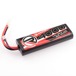 Accu lipo Ruddog 2S 50C 7.4 Volts 4000mAh prise Tamiya