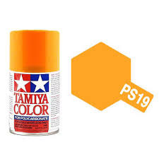 Peinture aérosol lexan Tamiya jaune camel 100 ml PS19