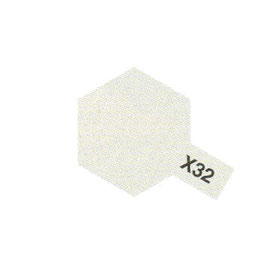 Pot de peinture acrylique Tamiya argent titanium X-32 10 ml