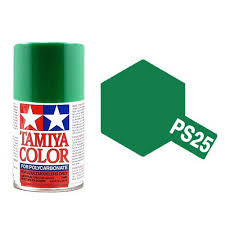 Peinture aérosol lexan Tamiya vert vif 100 ml PS25
