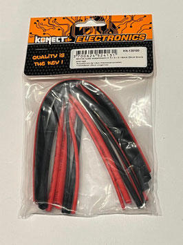 Assortiment de gaines thermo-retractable 1.5/3/5/8mm 20cm rouge et noir