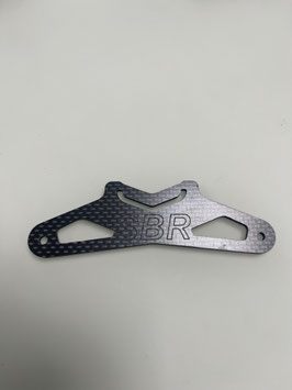 Plaque carbone support carrosserie avant BB ONE