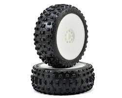 Pneus AKA MOTO soft sur jantes EVO blanches (x2)