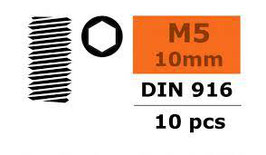 Vis HC M5x10 acier (10 pcs)