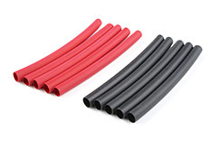 Gaine thermo 4.7mm Noir + Rouge (10pcs)