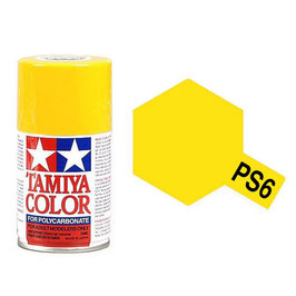 Peinture aérosol lexan Tamiya jaune 100 ml PS6