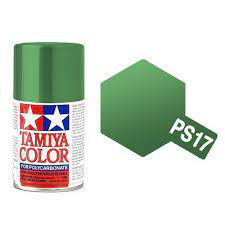 Peinture aérosol lexan Tamiya vert métalisé 100 ml PS17