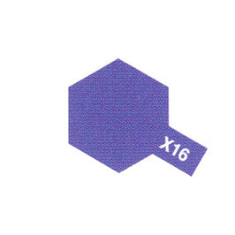 Pot de peinture acrylique Tamiya violet brillant X-16 10 ml