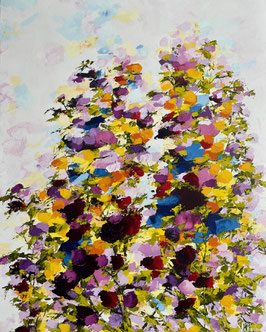 Oeuvre originale signé LaRoche                                            Titre: Être simplement heureux       Grandeur: 30x24 pouces