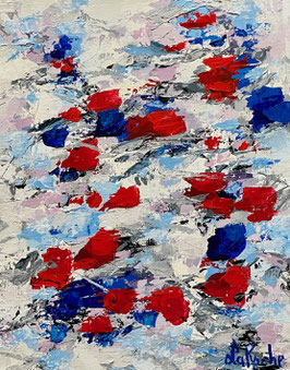 Oeuvre originale signée LaRoche.     Titre: La magie des couleurs        Grandeur: 10x8 pouces   encadrement inclus