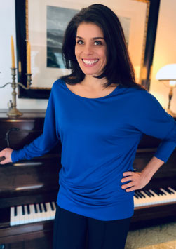Shirt Paula hier im Material "Overlock"  Kobalt-Blau