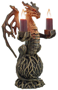Baumdrache 2er Kerzenhalter