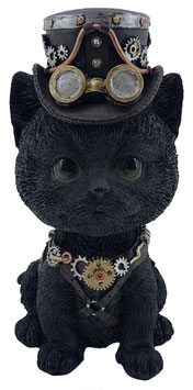 Steampunk - Wackelkopf Katze