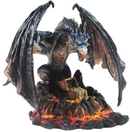 Drache mit Schatztruhe