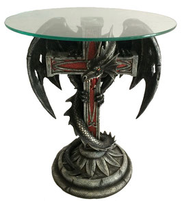 Drachen-Tisch mit Kreuz