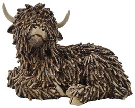 Hochland-Rind liegend