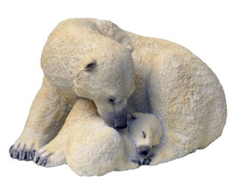 Eisbär mit Jungem