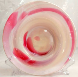 Glasschale, Teller Durchmesser ca. 28 cm mundgeblasen in verschiedene Farben