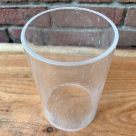 Zylinder klares Glas mit Lufteinschlüssen ohne Boden Höhe ca. 480 mm  Außen Durchmesser 245 mm klar Wandstärke ca. 5 mm Glas Kanten geschliffen