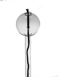 Öllampe zu stecken Durchmesser 45 mm Höhe 160 mm, Klarglas mundgeblasen