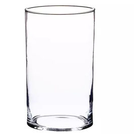 Zylinder klar mit Boden Höhe ca. 200 mm  Außen Durchmesser 95 mm Borosilikat Glas Kanten geglättet