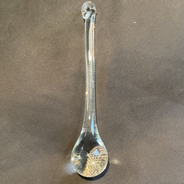 Glastropfen massiv zum hängen klares Glas Glasträne Lüstertropfen Länge ca. 6 cm Durchmesser 10 mm