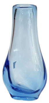 Vase mundgeblasen transparent blau Höhe ca. 28 cm