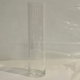 Zylinder klar mit Boden Höhe ca. 180 mm  Außen Durchmesser 44 mm Borosilikat Glas Kanten geglättet Wandstärke 3 mm