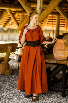 Kurzarmkleid Melisande, rost