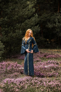 Mittelalterkleid Angie, blau