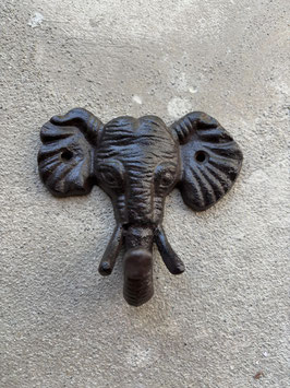 Gusseisen Haken Elefantenkopf – Robuster Wandhaken Elefant Deko Design Schweiz