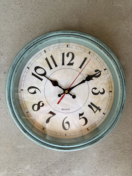 Vintage Wanduhr Türkis im Retro Stil