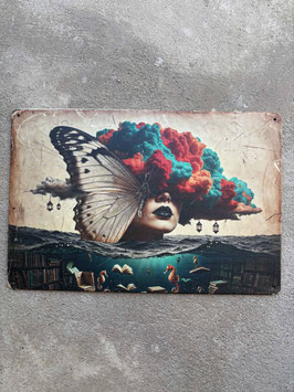 Surreal Art Blechschilder Schweiz – Metall Wanddeko & Retro Design