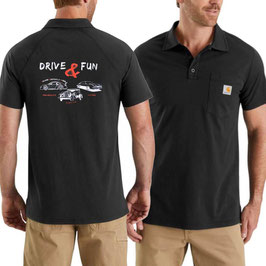 #D&F7 - Drive & Fun Poloshirt Schwarz