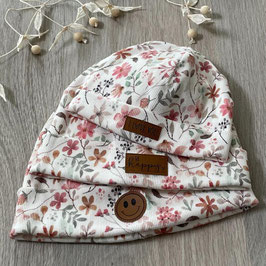 Beanies Flowers offwhite bunt