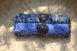 Zweier-Set: blau mit Linien und taubenblau mit Ornamenten
