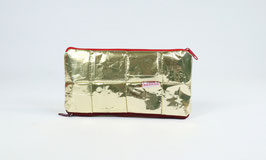 Gold and Red Double Sided Glasses Case