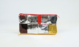 Silver shiny Double Sided Glasses Case
