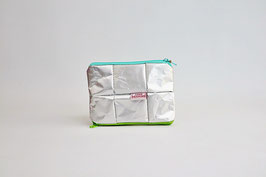 Doublesided Wallet, silver/green/turquoise