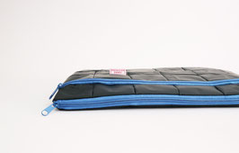 Black Laptop Case, Blue Zippers