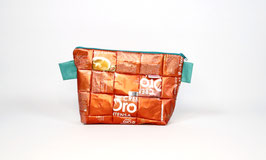 Orange Cosmetic Bag, Medium