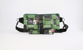 Big Crossbody Bag in Black and Green