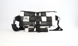 Black and White Big Crossbody Bag