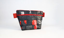Black and Red Large Cosmetic Bag