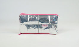 Silver and Pink Double Sided Glasses Case, sustainable